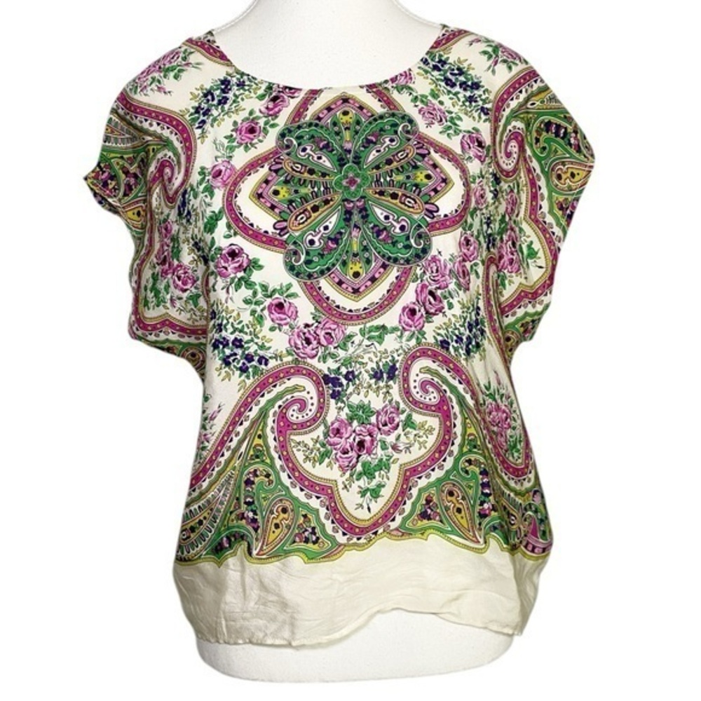 Maeve Silk Floral Print Women's Top